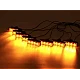 Set 8 lumini stroboscop galbene 4 LED grila telecomanda 7 functii 12V