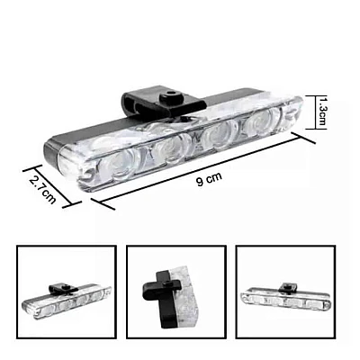 Set 8 lumini stroboscop galbene 4 LED grila telecomanda 7 functii 12V