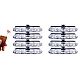 Set 8 lumini stroboscop galbene 4 LED grila telecomanda 7 functii 12V