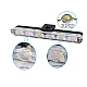 Set 8 lumini stroboscop galbene 6 LED grila telecomanda 12V Set 8 lumini stroboscop galbene 6 LED grila telecomanda 12V