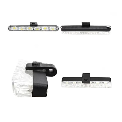Set 8 lumini stroboscop galbene 6 LED grila telecomanda 12V Set 8 lumini stroboscop galbene 6 LED grila telecomanda 12V