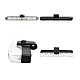 Set 8 lumini stroboscop galbene 6 LED grila telecomanda 12V Set 8 lumini stroboscop galbene 6 LED grila telecomanda 12V