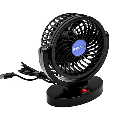 Set 2 Ventilatoare portabile pentru masina 15W negru MARS 306