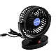Set 2 Ventilatoare portabile pentru masina 15W negru MARS 306
