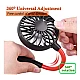 Mini ventilator portabil dublu pentru gat cu acumulator si 3 trepte de viteza ROSU/NEGRU OFF