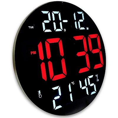 Ceas digital cu termometru CGH 8011 de 30 cm cu telecomanda