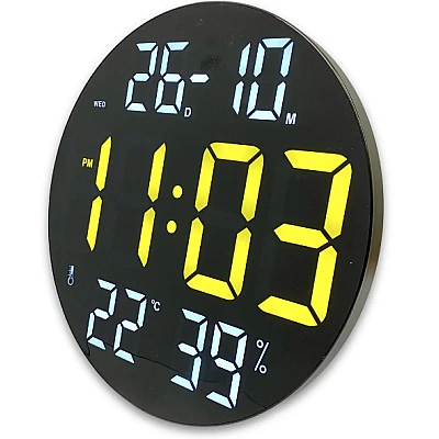 Ceas digital cu termometru CGH 8011 de 30 cm cu telecomanda