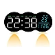 Ceas de masa sau perete digital LED 2808 cu lumina ambientala calda si functie de numaratoare inversa