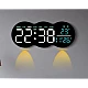 Ceas de masa sau perete digital LED 2808 cu lumina ambientala calda si functie de numaratoare inversa