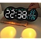 Ceas de masa sau perete digital LED 2808 cu lumina ambientala calda si functie de numaratoare inversa