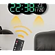 Ceas de masa sau perete digital LED 2808 cu lumina ambientala calda si functie de numaratoare inversa