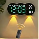 Ceas de masa sau perete digital LED 2808 cu lumina ambientala calda si functie de numaratoare inversa