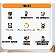 Ceas digital de masa si de perete GH8029 calendar temperatura alarma activare Vocala