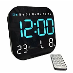 Ceas digital de perete 6650 calendar temperatura ora alarma cu telecomanda