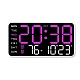 Ceas de masa sau perete 6659 cu afisaj digital temperatura si alrma