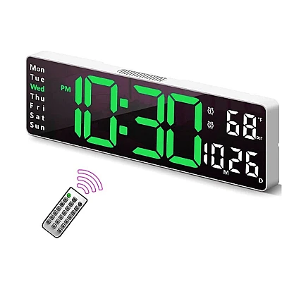Ceas LED cu afisaj mare 5526 data temperatura telecomanda