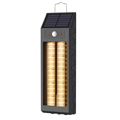 Lampa solara de perete de 18W model HW 668 2 neagra cu carlig