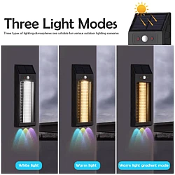 Lampa solara de perete de 18W model HW 668 2 neagra cu carlig Lampa solara de perete de 18W model HW 668 2 neagra cu carlig