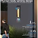 Lampa solara de perete de 18W model HW 668 2 neagra cu carlig