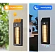 Lampa solara de perete de 18W model HW 668 2 neagra cu carlig