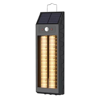 Lampa solara de perete de 18W model HW 668 2 neagra cu carlig