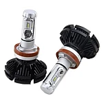 Set 2 becuri led auto X3 H4 putere 50W 6000 lumeni cu 2 faze OFF