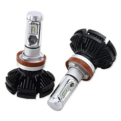 Set 2 becuri led auto X3 H4 putere 50W 6000 lumeni cu 2 faze OFF