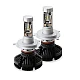 Set 2 becuri led auto X3 H4 putere 50W 6000 lumeni cu 2 faze OFF