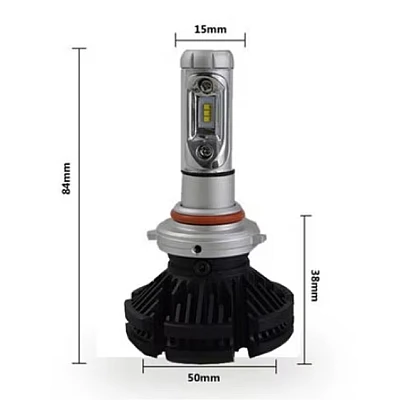 Set 2 becuri led auto X3 H4 putere 50W 6000 lumeni cu 2 faze OFF