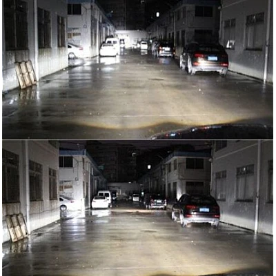 Set 2 becuri led auto X3 H4 putere 50W 6000 lumeni cu 2 faze OFF