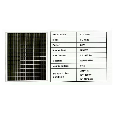 Panou solar portabil 25W cu USB si mufe pentru incarcare device uri CL 1826