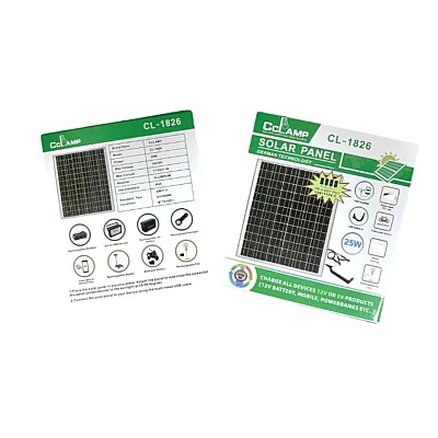 Panou solar portabil 25W cu USB si mufe pentru incarcare device uri CL 1826