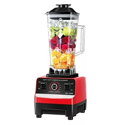 Blender Profesional de bucatarie 2 in 1 de 2.5L motor din cupru 15 viteze 4500W