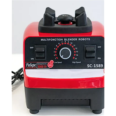 Blender Profesional de bucatarie 2 in 1 de 2.5L motor din cupru 15 viteze 4500W