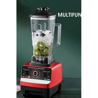 Blender Profesional de bucatarie 2 in 1 de 2.5L motor din cupru 15 viteze 4500W