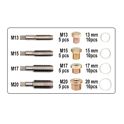 Trusa pentru reparat buson baie ulei 64 piese