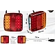 Set 2 lampi spate LED magnetice pentru remorca 12V cu cablu