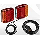 Set 2 lampi spate LED magnetice pentru remorca 12V cu cablu