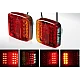 Set 2 lampi spate LED magnetice pentru remorca 12V cu cablu