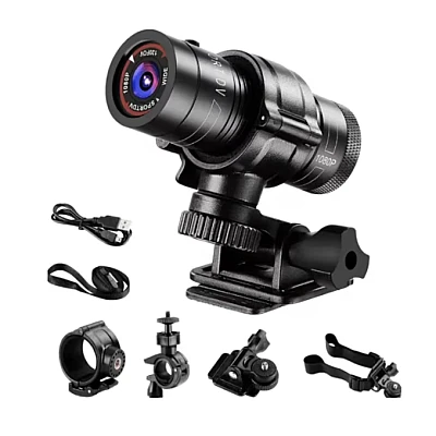 Camera video MINI F9 sport 1080p Full HD unghi larg de 120 grade 60 de cadre video poate fi montata pe casca sau bicicleta/motocicleta Camera video MINI F9 sport 1080p Full HD unghi larg de 120 grade 60 de cadre video poate fi montata pe casca sau bicicleta/motocicleta