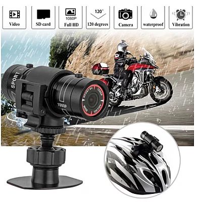 Camera video MINI F9 sport 1080p Full HD unghi larg de 120 grade 60 de cadre video poate fi montata pe casca sau bicicleta/motocicleta Camera video MINI F9 sport 1080p Full HD unghi larg de 120 grade 60 de cadre video poate fi montata pe casca sau bicicleta/motocicleta
