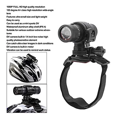 Camera video MINI F9 sport 1080p Full HD unghi larg de 120 grade 60 de cadre video poate fi montata pe casca sau bicicleta/motocicleta Camera video MINI F9 sport 1080p Full HD unghi larg de 120 grade 60 de cadre video poate fi montata pe casca sau bicicleta/motocicleta