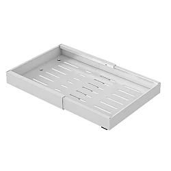 Sertar extensibil din metal 31 50 cm x 42 cm x 6 cm alb