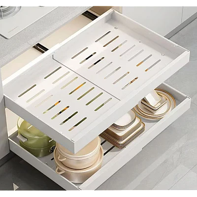 Sertar extensibil din metal 31 50 cm x 42 cm x 6 cm alb Sertar extensibil din metal 31 50 cm x 42 cm x 6 cm alb