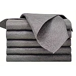 Set 12 lavete microfibra ultra absorbante gri ecologice reutilizabile