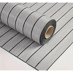 Tapet model riflaj lemn 3D GRI cu dungi 40 x 300cm