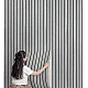 Tapet model riflaj lemn 3D GRI cu dungi 40 x 300cm