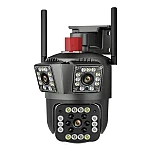 Camera de Supraveghere Tripla WIFI 24MP Exterior/Interior Ultra HD 10X zoom Rotire Comunicare Bidirectionala