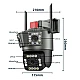 Camera de Supraveghere Tripla WIFI 24MP Exterior/Interior Ultra HD 10X zoom Rotire Comunicare Bidirectionala