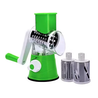 Razatoare cu manivela 3 accesorii de ras Verde/Alb